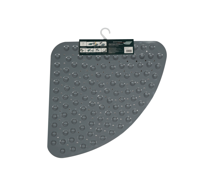 Килимок у ванну кімнату Eco Fabric для душу 72*51см СФЕРА, сірий (7251-001) - фото № 4