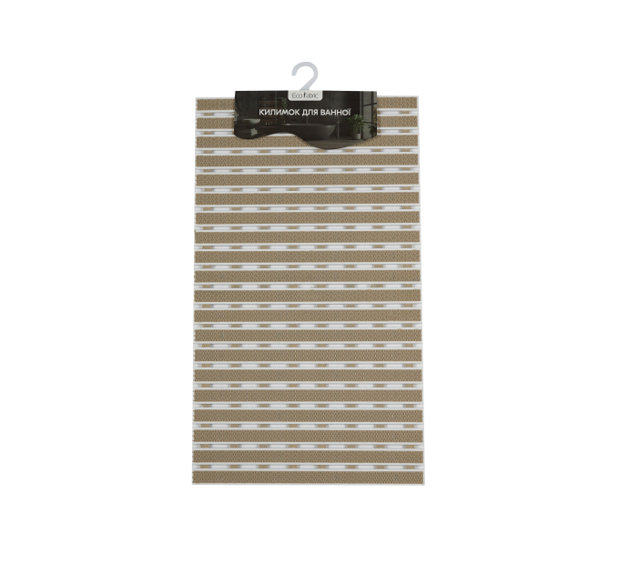 Килимок у ванну кімнату Eco Fabric 69*40см СМУЖКА, бежевий (6940-002) - фото № 1