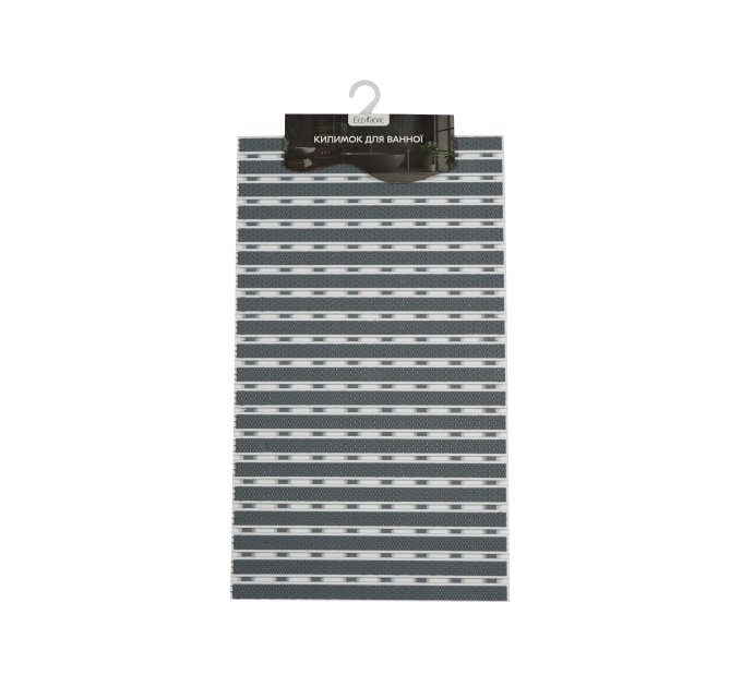 Килимок у ванну кімнату Eco Fabric 69*40см СМУЖКА, сірий (6940-001) - фото № 1