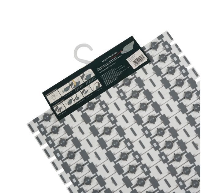 Килимок у ванну кімнату Eco Fabric 69*40см СМУЖКА, сірий (6940-001) - фото № 2
