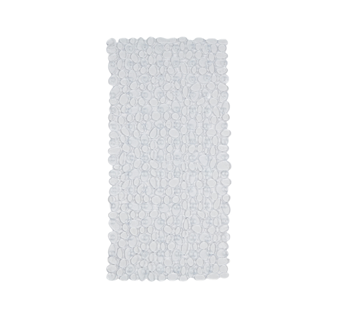 Килимок у ванну кімнату Eco Fabric 68*34см ГАЛЬКА, прозоро-білий (6834-001) - фото № 4