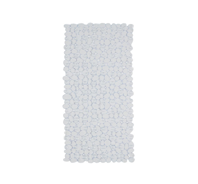 Килимок у ванну кімнату Eco Fabric 68*34см ГАЛЬКА, прозоро-білий (6834-001) - фото № 5