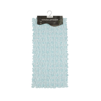 Килимок у ванну кімнату Eco Fabric 68*34см ГАЛЬКА, прозоро-блакитний (6834-003)