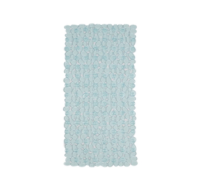 Килимок у ванну кімнату Eco Fabric 68*34см ГАЛЬКА, прозоро-блакитний (6834-003) - фото № 3