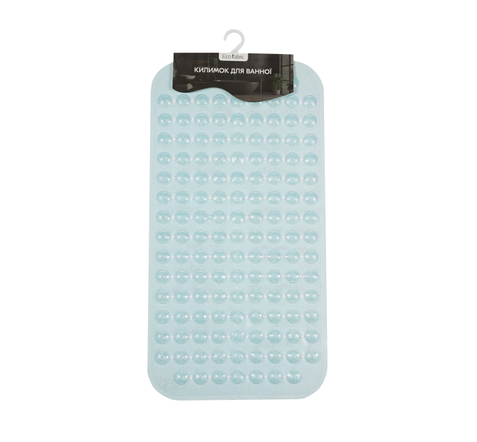 Килимок у ванну кімнату Eco Fabric масажниу 70*37см СФЕРИ, прозоро-блакитний (7037-003) - фото № 1