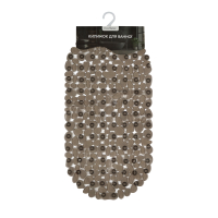 Килимок у ванну Eco Fabric 66*34 см КАМІНЦІ, прозоро-чорний (6634-004)