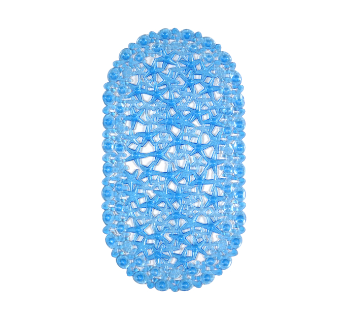 Килимок у ванну Eco Fabric 68*37 см МОРСЬКА ЗІРКА, прозоро-синій (6837-006) - фото № 2