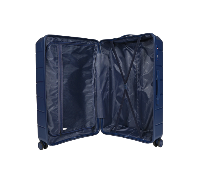 Валіза EuroHome EH150 на колесах 93л, темно-синя (EH150-28-DB) - фото № 8