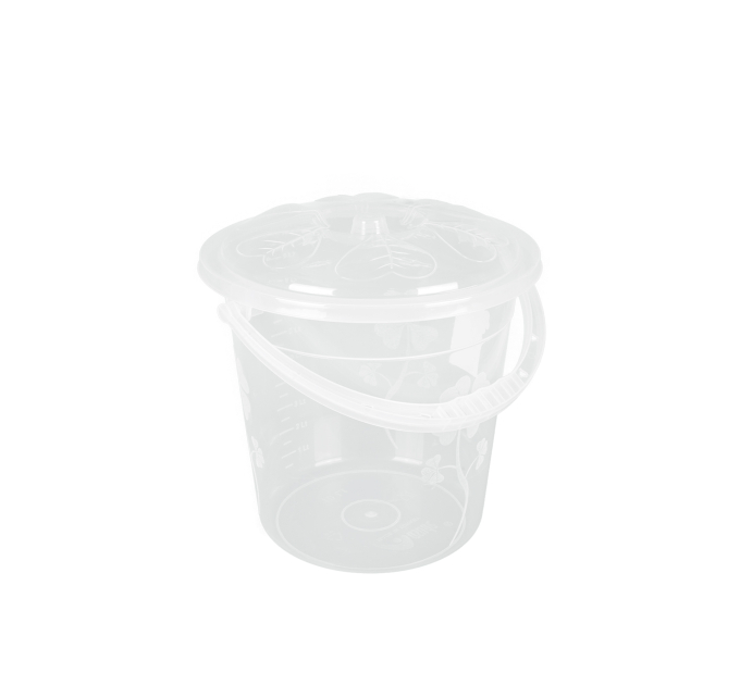 Відро господарське Asude Plastik 10л, прозорий (ASD103) - фото № 1