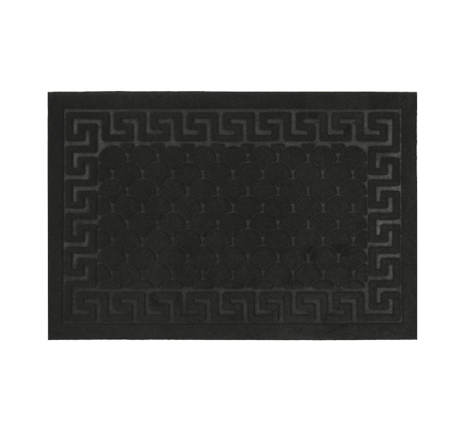 Килимок придверний Eco Fabric 40*60 см ЛУСКА без кромки, чорний (4060-001) - фото № 1