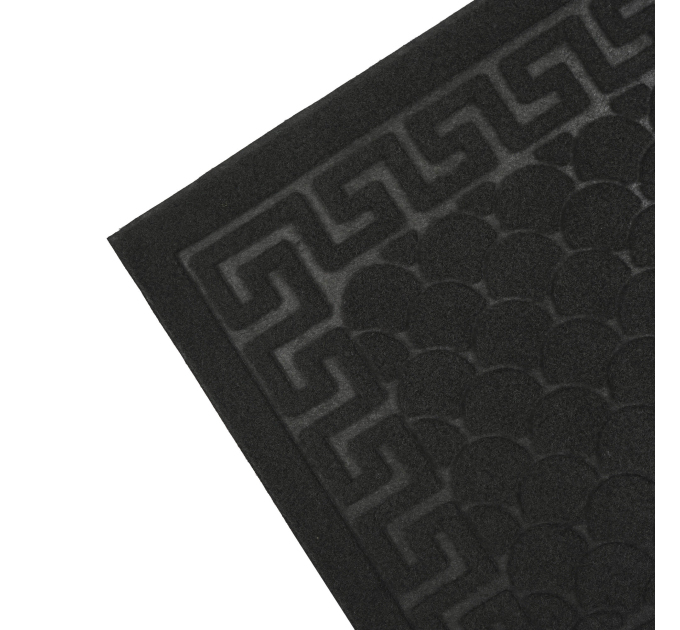 Килимок придверний Eco Fabric 40*60 см ЛУСКА без кромки, чорний (4060-001) - фото № 3