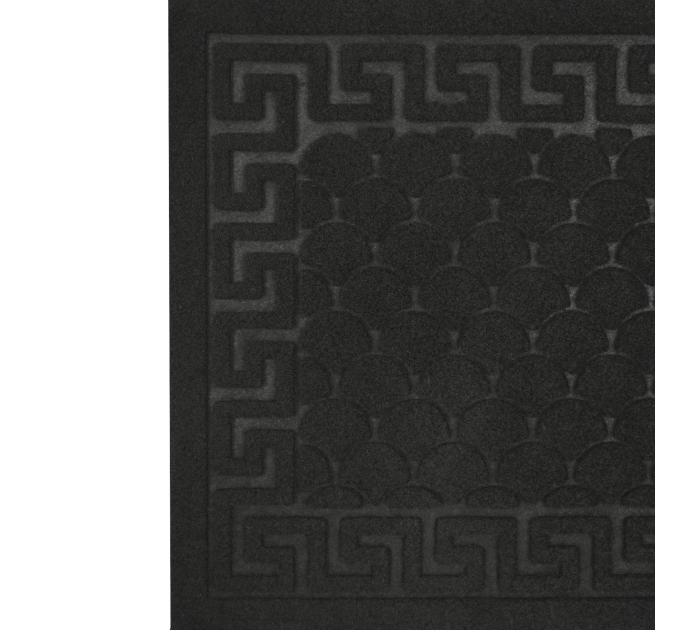 Килимок придверний Eco Fabric 40*60 см ЛУСКА без кромки, чорний (4060-001) - фото № 4