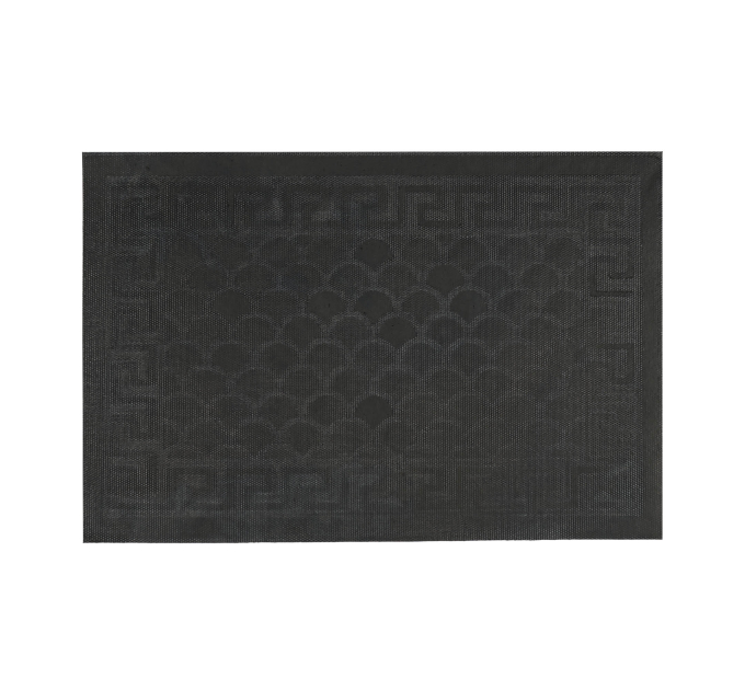 Килимок придверний Eco Fabric 40*60 см ЛУСКА без кромки, чорний (4060-001) - фото № 7