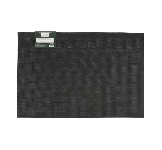 Килимок придверний Eco Fabric 40*60 см ЛУСКА без кромки, чорний (4060-001) - фото № 8