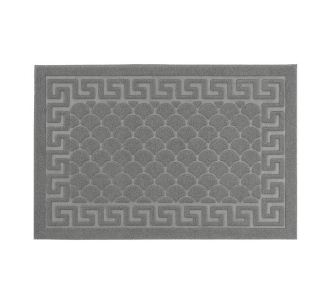 Килимок придверний Eco Fabric 40*60 см ЛУСКА без кромки, сірий (4060-002) - фото № 1