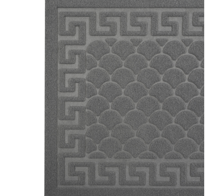 Килимок придверний Eco Fabric 40*60 см ЛУСКА без кромки, сірий (4060-002) - фото № 4