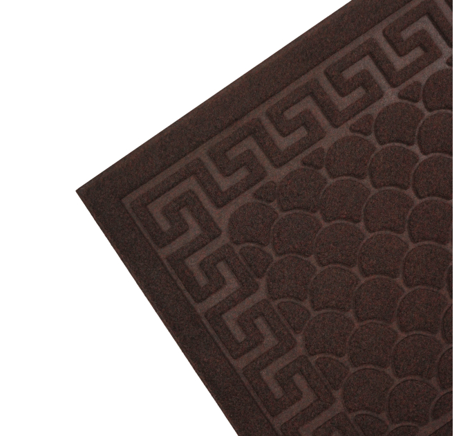Килимок придверний Eco Fabric 40*60 см ЛУСКА без кромки, коричневий (4060-003) - фото № 3