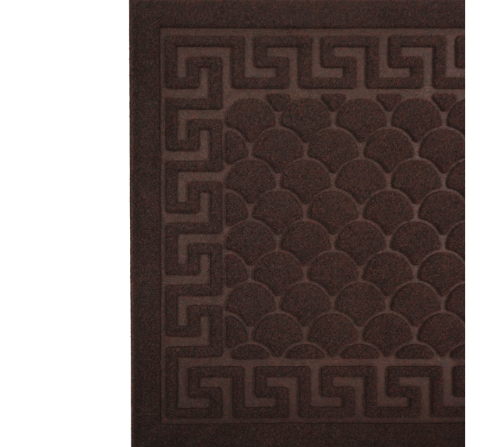 Килимок придверний Eco Fabric 40*60 см ЛУСКА без кромки, коричневий (4060-003) - фото № 4