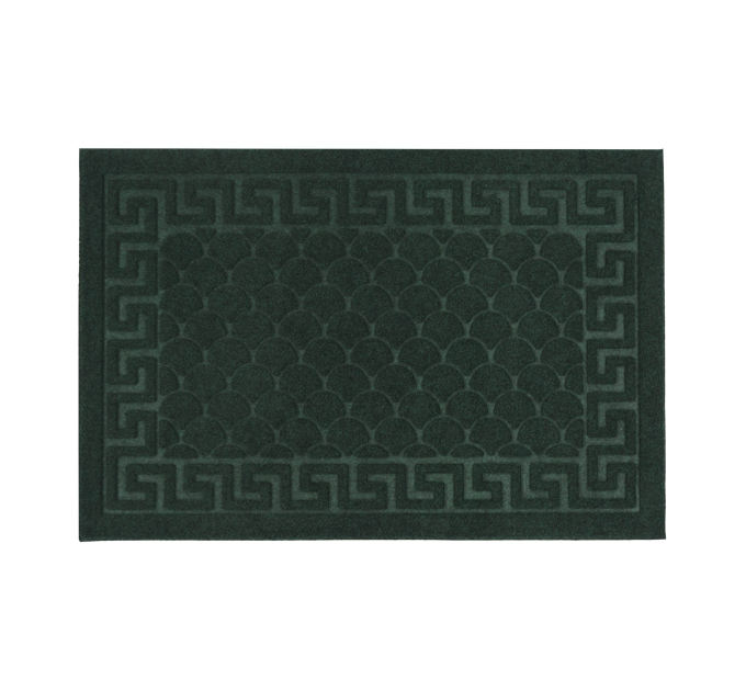 Килимок придверний Eco Fabric 40*60 см ЛУСКА без кромки, смарагд (4060-005) - фото № 1