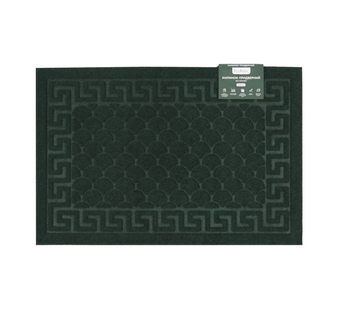 Килимок придверний Eco Fabric 40*60 см ЛУСКА без кромки, смарагд (4060-005) - фото № 2