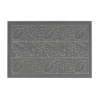 Килимок придверний Eco Fabric 40*60 см ЛИСТЯ без кромки, сірий (4060-007)