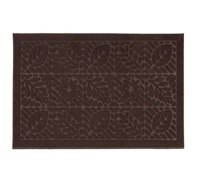 Килимок придверний Eco Fabric 40*60 см ЛИСТЯ без кромки, колричневий (4060-008) - фото № 8