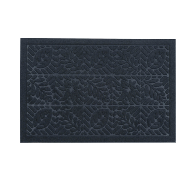 Килимок придверний Eco Fabric 40*60 см ЛИСТЯ без кромки, синій (4060-009) - фото № 1