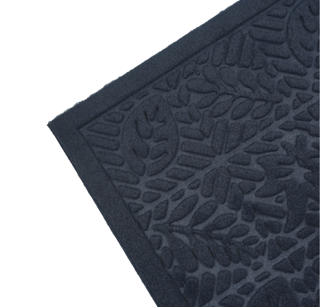 Килимок придверний Eco Fabric 40*60 см ЛИСТЯ без кромки, синій (4060-009) - фото № 3