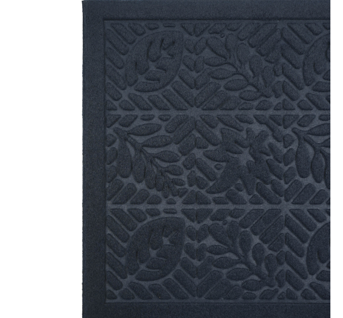 Килимок придверний Eco Fabric 40*60 см ЛИСТЯ без кромки, синій (4060-009) - фото № 4