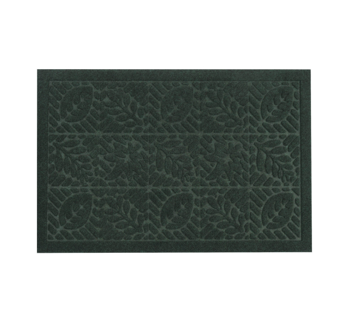 Килимок придверний Eco Fabric 40*60 см ЛИСТЯ без кромки, смарагд (4060-010) - фото № 1