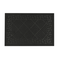 Килимок придверний Eco Fabric 40*60 см СМУЖКИ без кромки, чорний (4060-011)