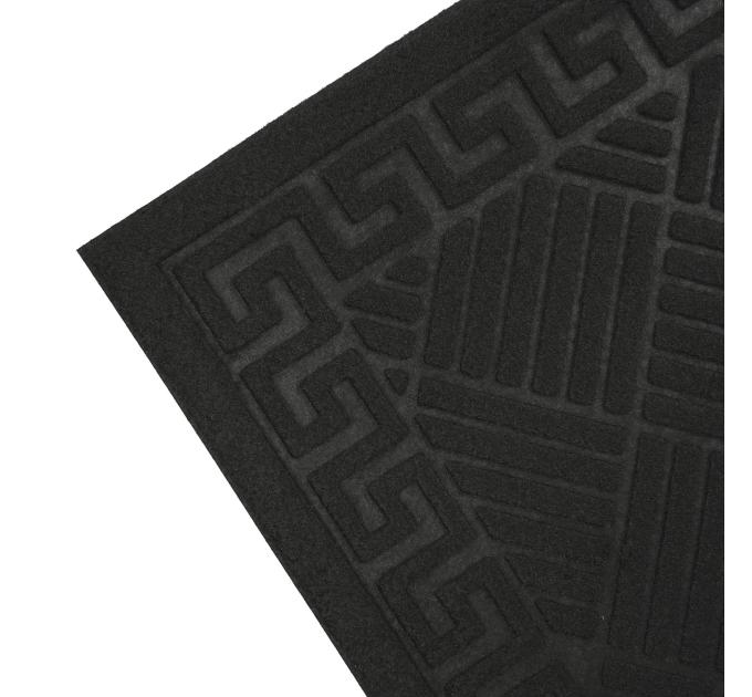 Килимок придверний Eco Fabric 40*60 см СМУЖКИ без кромки, чорний (4060-011) - фото № 3