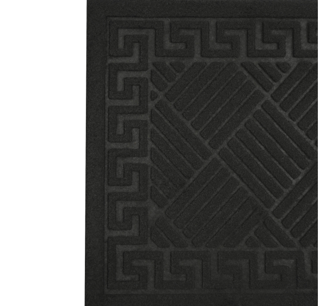 Килимок придверний Eco Fabric 40*60 см СМУЖКИ без кромки, чорний (4060-011) - фото № 4