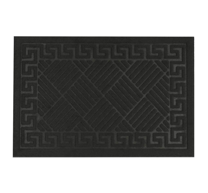 Килимок придверний Eco Fabric 40*60 см СМУЖКИ без кромки, чорний (4060-011) - фото № 8