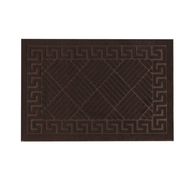 Килимок придверний Eco Fabric 40*60 см СМУЖКИ без кромки, коричневий (4060-013) - фото № 1