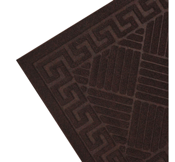 Килимок придверний Eco Fabric 40*60 см СМУЖКИ без кромки, коричневий (4060-013) - фото № 3