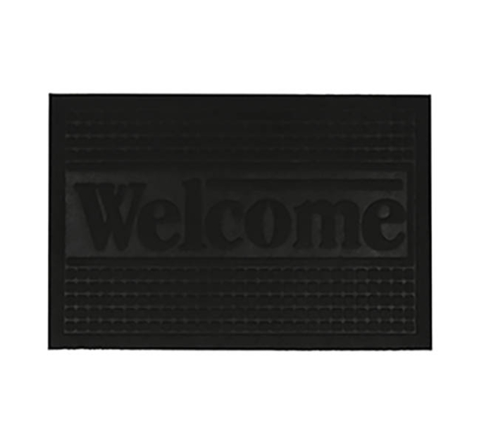 Килимок придверний Eco Fabric 40*60 см WELCOME без кромки, чорний (4060-014) - фото № 8