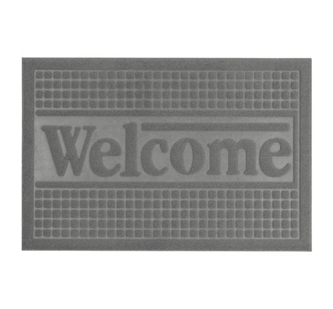 Килимок придверний Eco Fabric 40*60 см WELCOME без кромки, сірий (4060-015) - фото № 8
