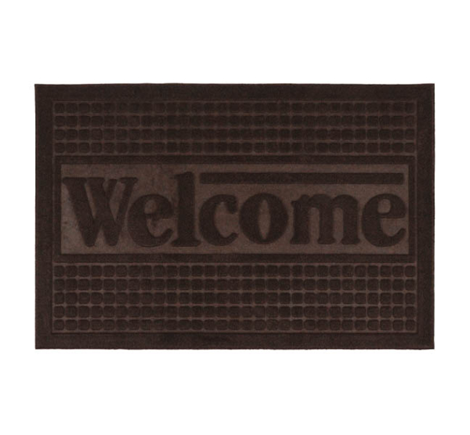 Килимок придверний Eco Fabric 40*60 см WELCOME без кромки, коричневий (4060-016) - фото № 9