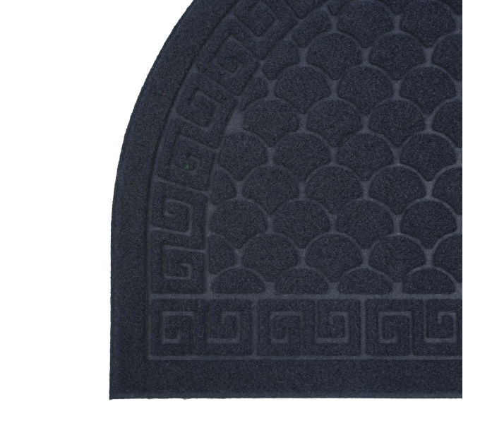 Килимок придверний Eco Fabric 40*60 см ЛУСКА півколо без кромки, синій (4060-020) - фото № 5