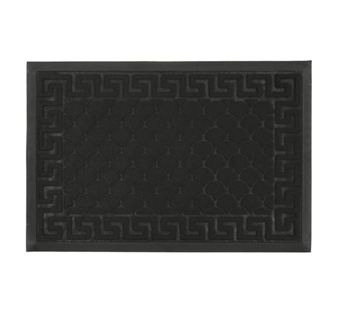 Килимок придверний Eco Fabric 40*60 см ЛУСКА з кромкою, чорний (4060-101) - фото № 8