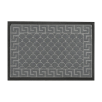 Килимок придверний Eco Fabric 40*60 см ЛУСКА з кромкою, сірий (4060-102)