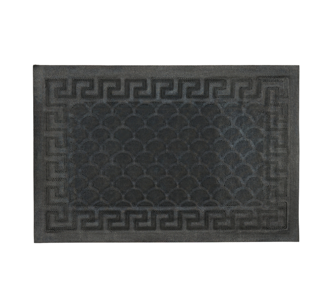 Килимок придверний Eco Fabric 40*60 см ЛУСКА з кромкою, сірий (4060-102) - фото № 8