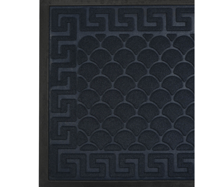 Килимок придверний Eco Fabric 40*60 см ЛУСКА з кромкою, синій (4060-104) - фото № 4