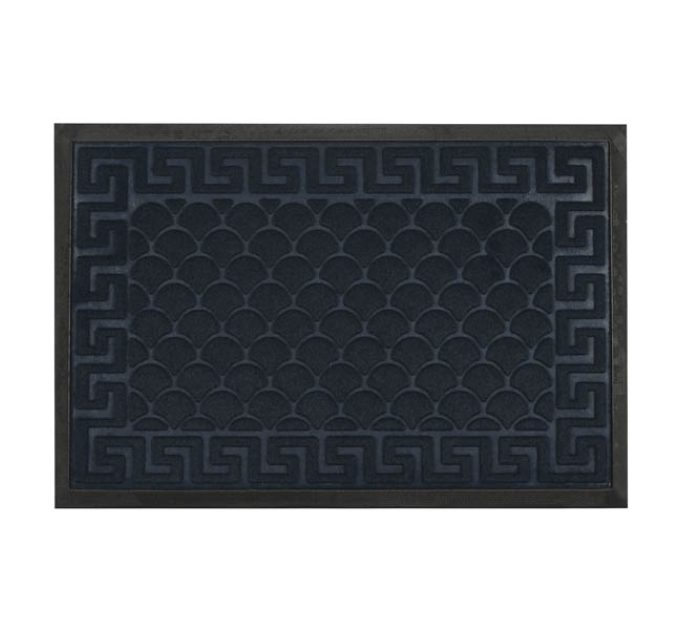 Килимок придверний Eco Fabric 40*60 см ЛУСКА з кромкою, синій (4060-104) - фото № 9