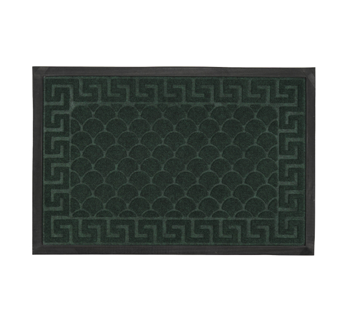 Килимок придверний Eco Fabric 40*60 см ЛУСКА з кромкою, смарагд (4060-105) - фото № 1