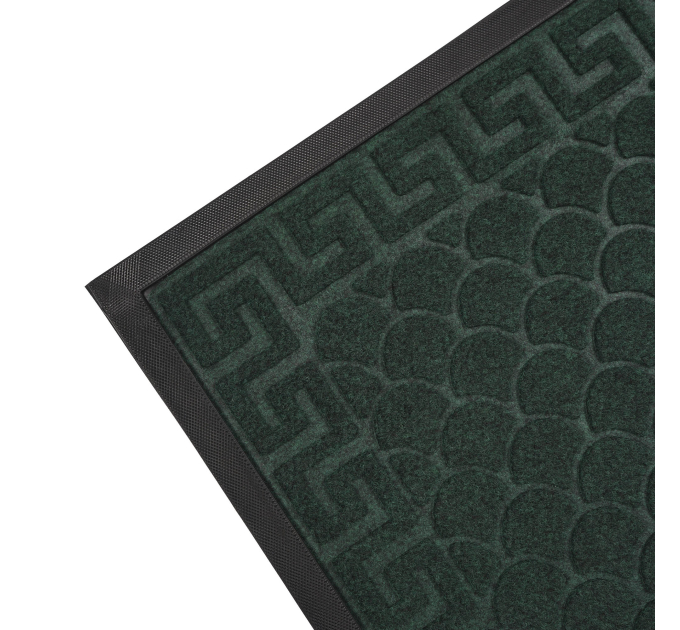 Килимок придверний Eco Fabric 40*60 см ЛУСКА з кромкою, смарагд (4060-105) - фото № 3