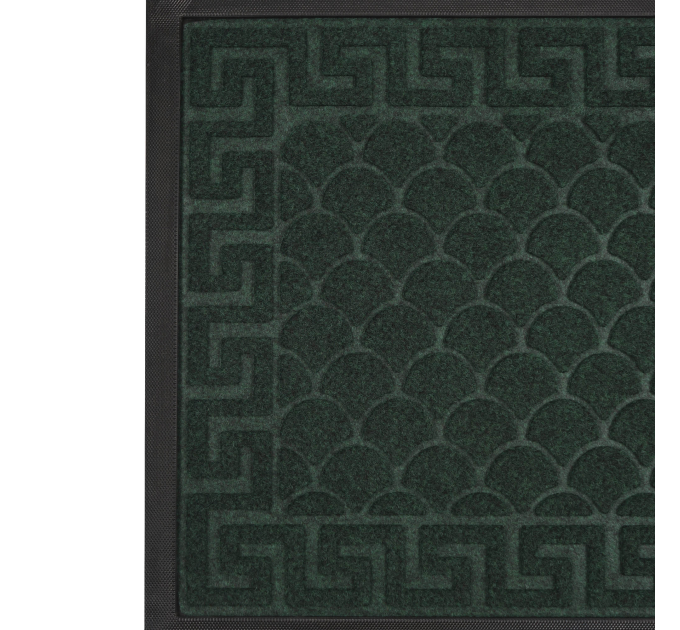 Килимок придверний Eco Fabric 40*60 см ЛУСКА з кромкою, смарагд (4060-105) - фото № 4