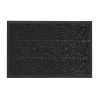Килимок придверний Eco Fabric 40*60 см ЛИСТЯ з кромкою, чорний (4060-106)