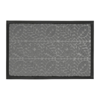 Килимок придверний Eco Fabric 40*60 см ЛИСТЯ з кромкою, сірий (4060-107)